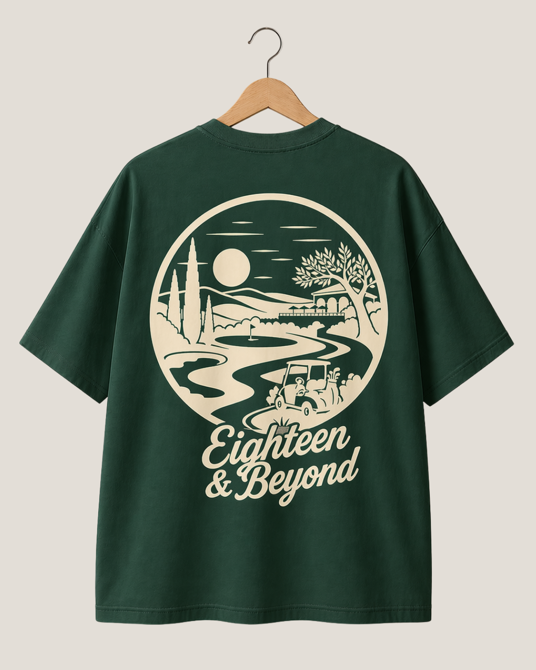 Green Buggy Oversized Tee - The Buggy Oversized Tee is a nod to the easy side of golf.