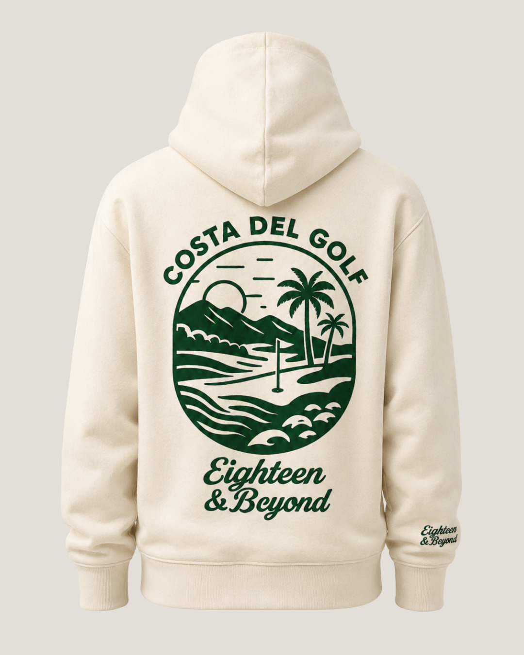 Cream 19th Hole Hoodie  - The 19th Hole Hoodie brings a little holiday golf energy to everyday wear.